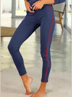 Legging avec rayures latérales contrastées