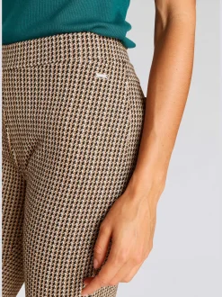 Legging caleçon ajouré à petits carreaux pepita
