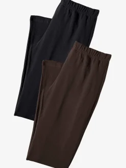 Legging corsaire lot de 2 leggings basiques, longueur 3/4