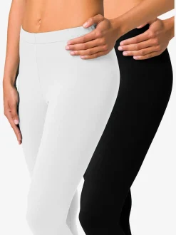 Legging corsaire lot de 2 leggings basiques, longueur 3/4