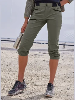 Legging corsaire pantalon de randonnée sportif en matière élastique