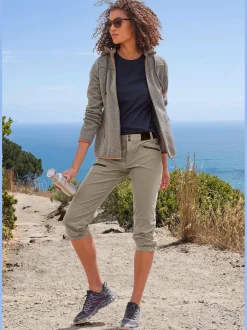 Legging corsaire pantalon de randonnée sportif en matière élastique