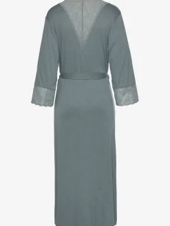 Élégant kimono maxi avec détails en dentelle