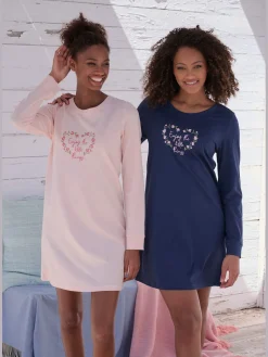 Lot de 2 chemises de nuit courtes