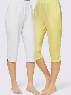 Lot de 2 pantalons corsaires en jersey doux