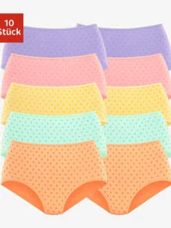 Lot de 10 slips taille haute pratique