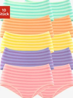 Lot de 10 slips taille haute pratique