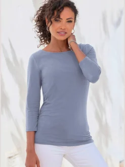 Lot de 2 t-shirts lascana aux manches 3/4