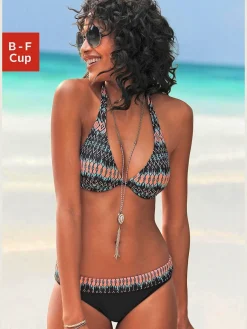 Maillot de bain à armatures style ethnique