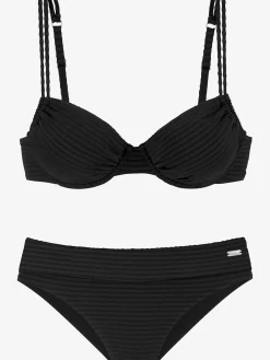 Maillot de bain à armatures matière structurée tendance