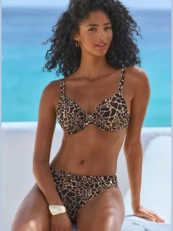 Maillot de bain à armatures imprimé animal tendance