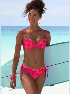 Maillot de bain à armatures bord crocheté contrasté