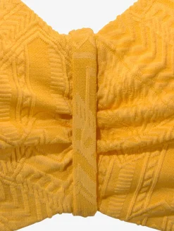 Maillot de bain bandeau à armatures matière structurée tendance