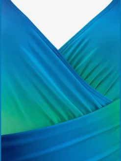 Maillot de bain dégradé de couleurs. effet cache-cœur