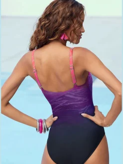 Maillot de bain effet cache-cœur