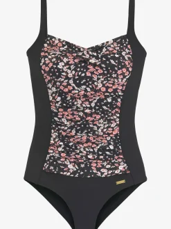 Maillot de bain empiècements unis