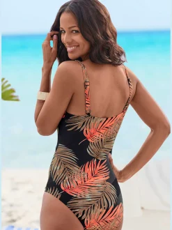 Maillot de bain imprimé feuilles