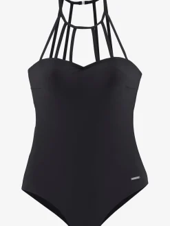 Maillot de bain rubans décoratifs tendance devant