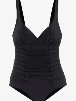 Maillot de bain style élégant avec fronces décoratives