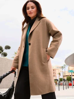 Manteau court 30% laine