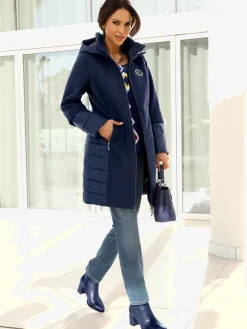 Manteau court aspect laine