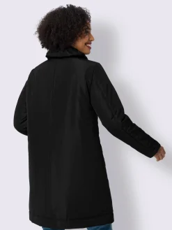 Manteau court col froncé mode