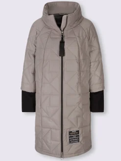 Manteau court pièce décorative devant