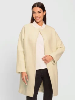 Manteau en laine tissu structuré de qualité