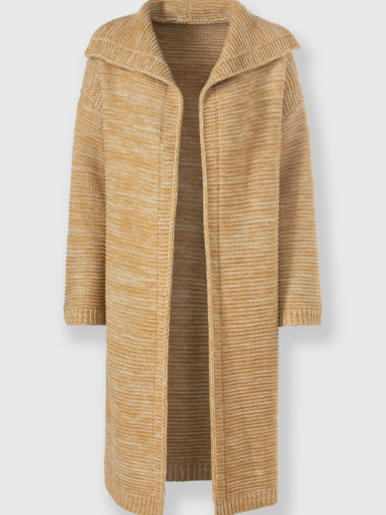 Manteau en tricot grosses mailles tendance