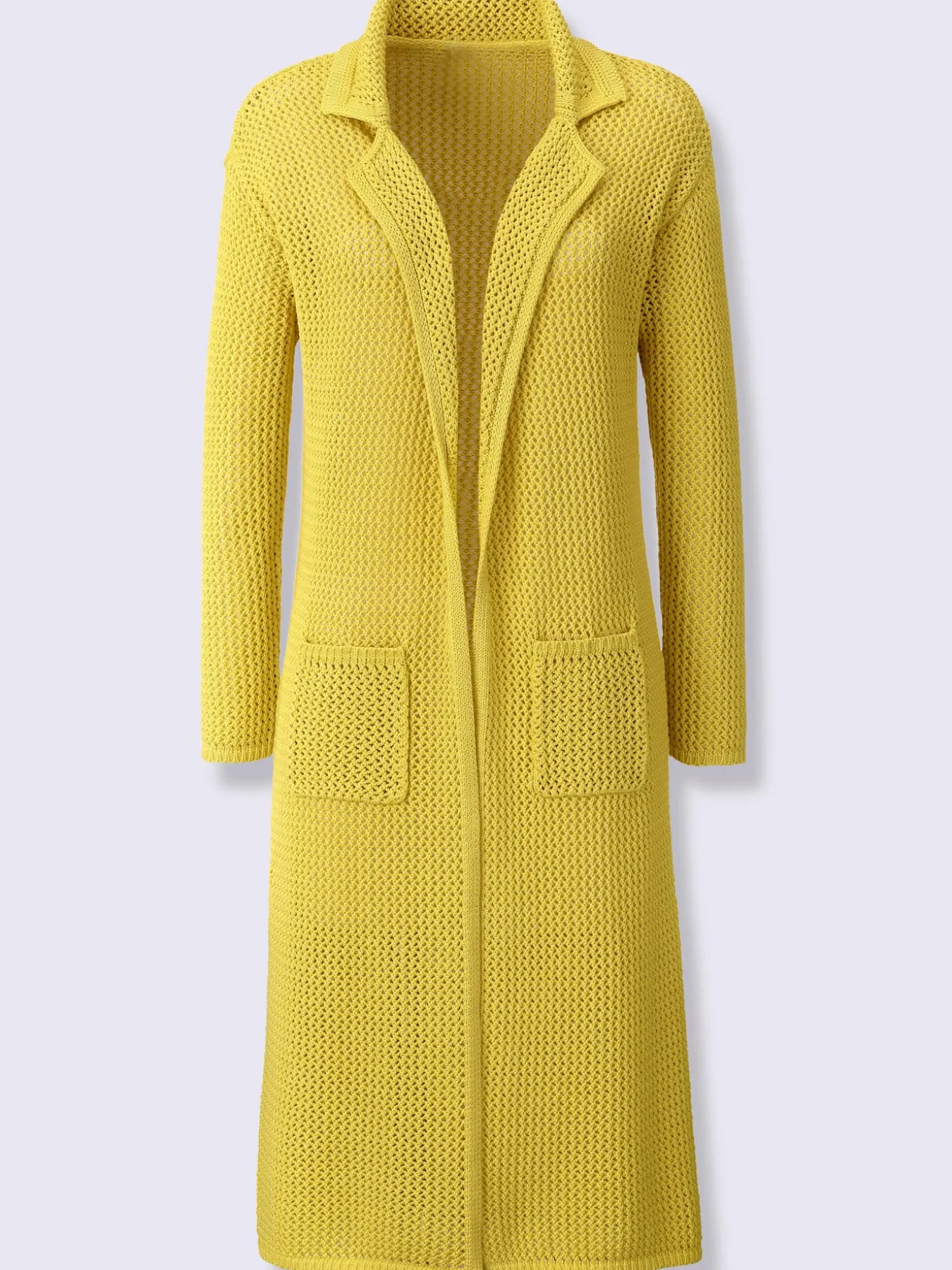 Manteau en tricot joli motif ajouré