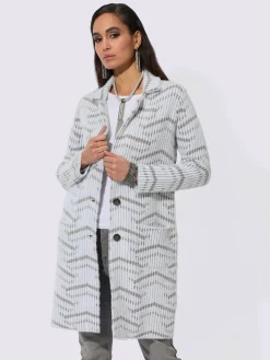 Manteau en tricot mélange de viscose doux