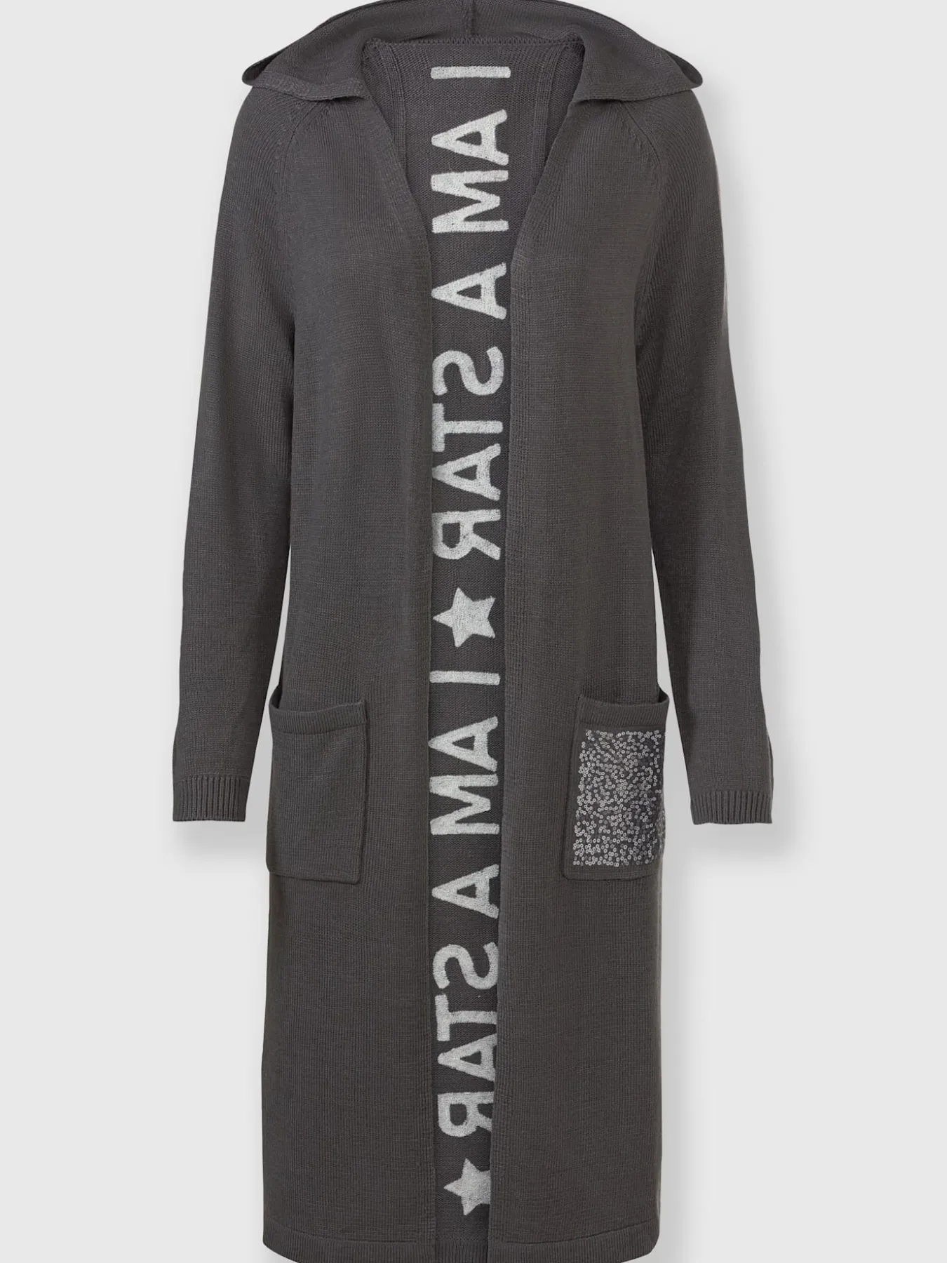 Manteau en tricot paillettes brillantes