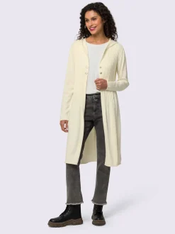 Manteau en tricot pull tendance en mélange de cotons doux