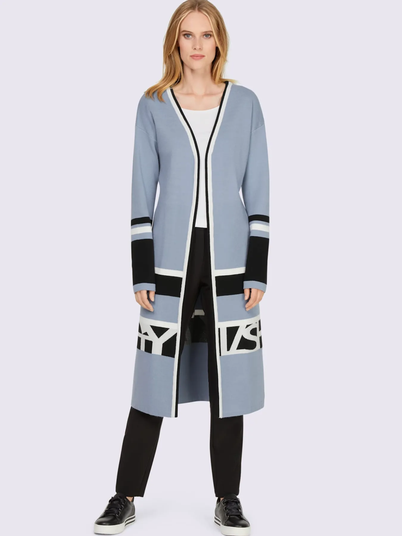 Manteau en tricot tendance : pas de fermeture