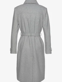 Manteau longueur genou, col à revers