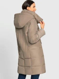 Manteau matelassé brillance discrète