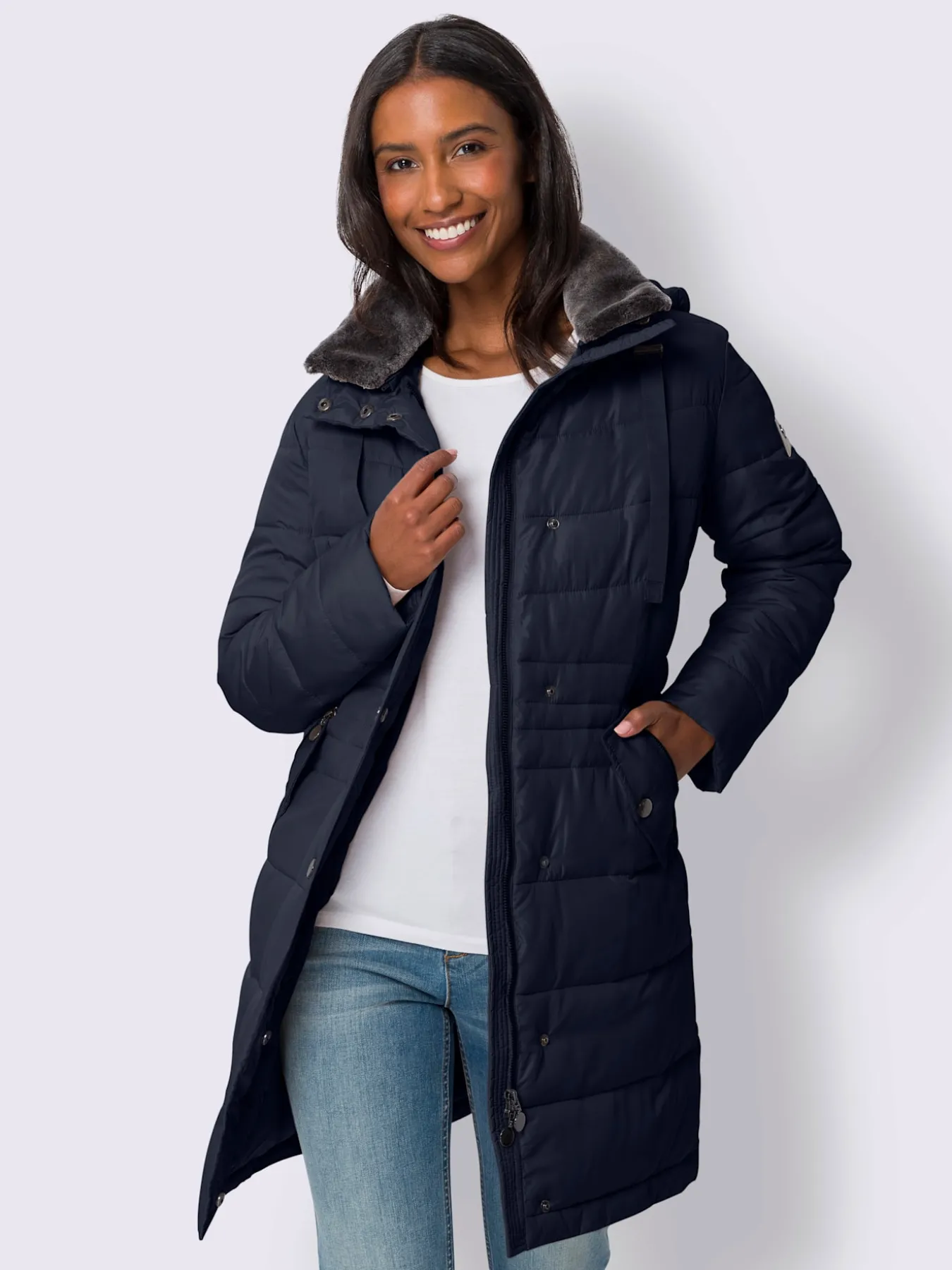 Manteau matelassé capuche amovible