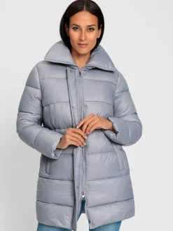 Manteau matelassé col montant tendance