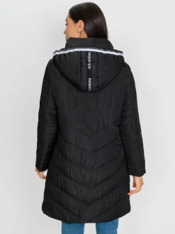Manteau matelassé détails contrastés