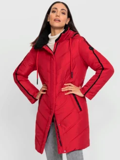 Manteau matelassé détails contrastés