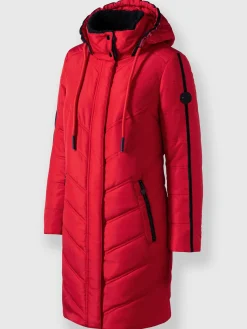 Manteau matelassé détails contrastés