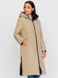 Manteau matelassé modèle réversible
