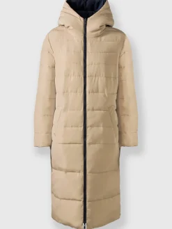 Manteau matelassé modèle réversible
