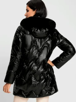 Manteau matelassé revêtement mat et brillant