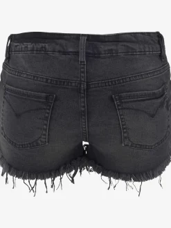 Mini-short en jean effets usés tendance