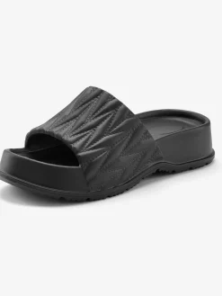 Mules chaussures de bain estivales avec semelle compensée tendance