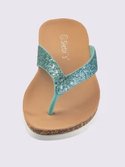 Mules de bain semelle compensée mode