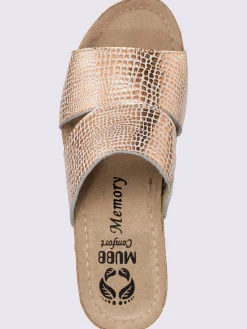 Mules dessus cuir véritable