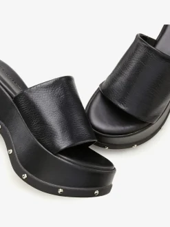 Mules tendance en cuir de qualité