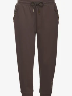 Pantalon 7/8 bords-côtes doux avec cordon de serrage